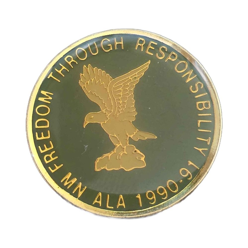 American Legion Auxiliary Minnesota 1990 1991 Lapel Vest Hat Pin J3
